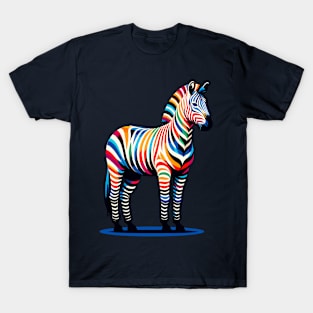 Colorful zebra T-Shirt